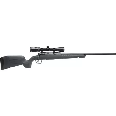 Savage Arms 32175 Axis 2 XP Combo Full Size 7mm-08 Rem 4+1 22" Black Sporter Barrel, Black Carbon Steel Receiver Drilled & Tapped, Gray Fixed Synthetic Stock, Weaver 3-9x40mm Scope, Right Hand