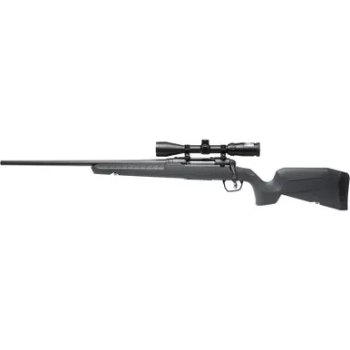 Savage Arms 32213 Axis 2 XP Combo 270 Win 4+1 22" Black Sporter Barrel, Black Drilled & Tapped Steel Receiver, Fixed Gray Synthetic Stock, Left Hand, Boresighted 3-9x40