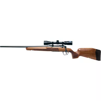 Savage Arms 32276 Axis 2 XP Combo 25-06 Rem 4+1 22" Matte Black Sporter Barrel & Drilled & Tapped Carbon Steel Receiver, Ergonomic Hardwood Stock, Left Hand, Weaver 3-9x40mm Scope