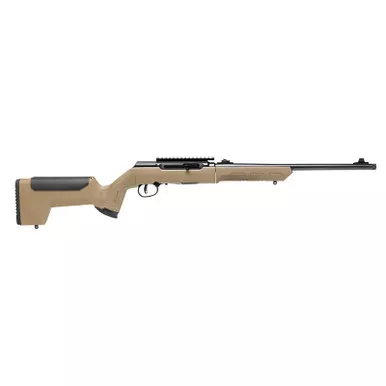 Savage Arms 47262 A22 Takedown Full Size 22 LR 10+1 18" High Luster Button Rifled Barrel, High Luster Drilled & Tapped Carbon Steel Receiver, Flat Dark Earth Takedown Synthetic Stock, Right Hand