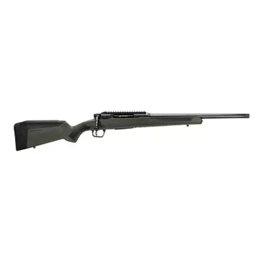 Savage Arms 57655 Impulse Hog Hunter 30-06 Springfield 4+1 Matte Black 20" Threaded Barrel/Rec, Matte OD Green Fixed AccuStock with AccuFit, Includes Detachable Box Mag