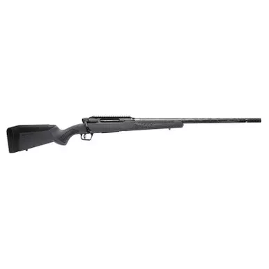 Savage Arms 57898 Impulse Mountain Hunter 270 Win 4+1 22" Carbon Fiber Threaded Barrel, Black Aluminum Receiver w/Picatinny Rail, Gray AccuStock Synthetic Stock, Ambidextrous