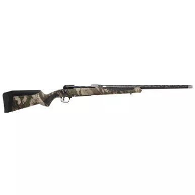 Savage Arms 58017 110 UltraLite 308 Win 4+1 22" Threaded Carbon Fiber Wrapped Barrel, Black Melonite Rec, Woodland Camo AccuStock with AccuFit