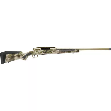 Savage Arms 58024 Impulse Big Game 308 Win 4+1 22" Threaded, Hazel Green Barrel/Rec, Woodland Camo AccuStock with AccuFit, Includes Detachable Box Mag