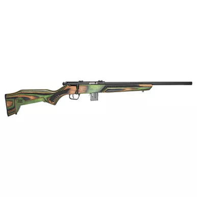 Savage Arms 91936 93 Minimalist Full Size 22 WMR 10+1 18" Matte Black Threaded Barrel, Matte Black Drilled & Tapped Carbon Steel Receiver, OD Green Boyd's Minimalist Laminate Stock, Right Hand