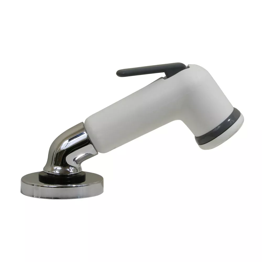 Scandvik Elbow Sprayer – Handle Pull Out – White w/6′ Hose