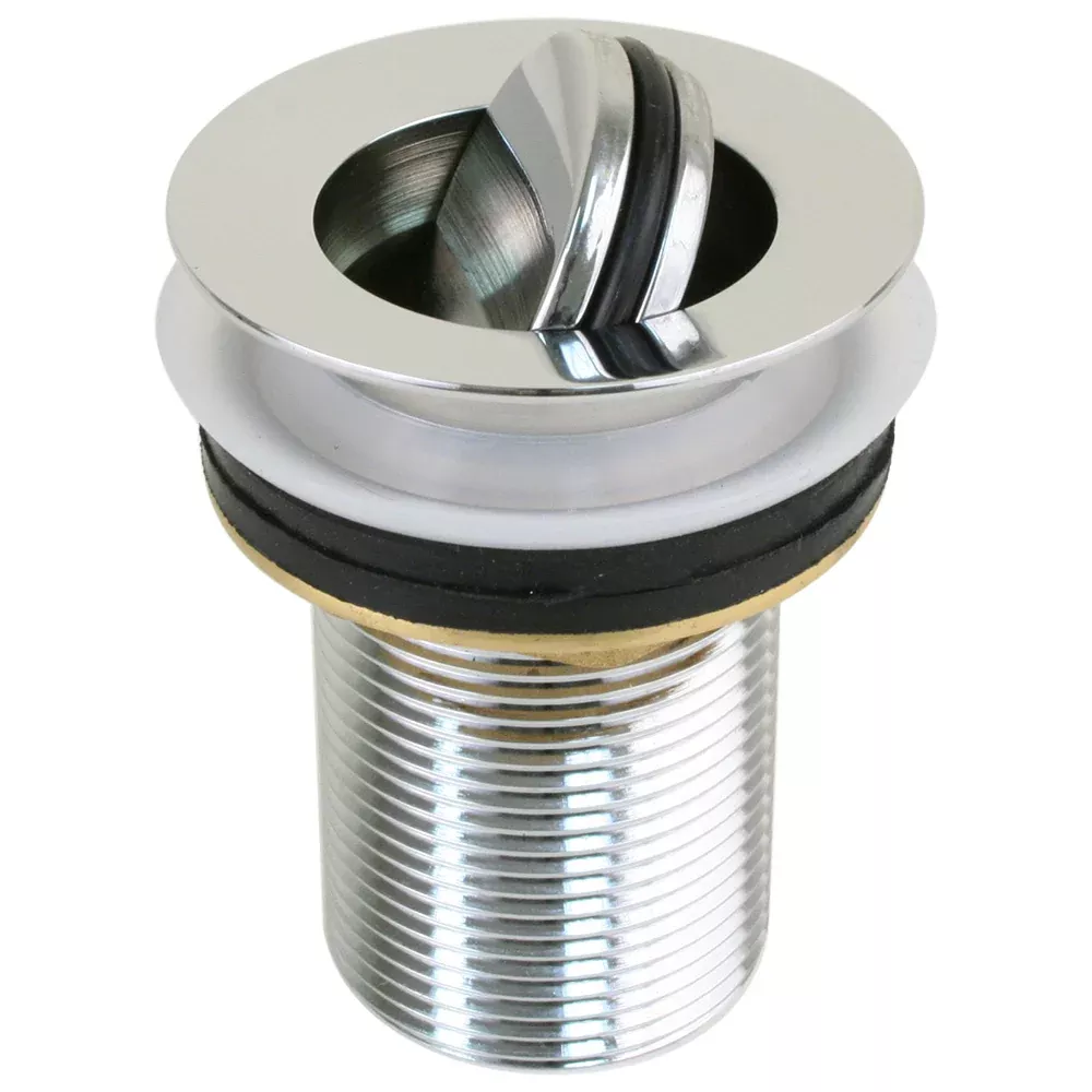 Scandvik Sink Drain w/Flip Stopper – Chrome Plated Brass