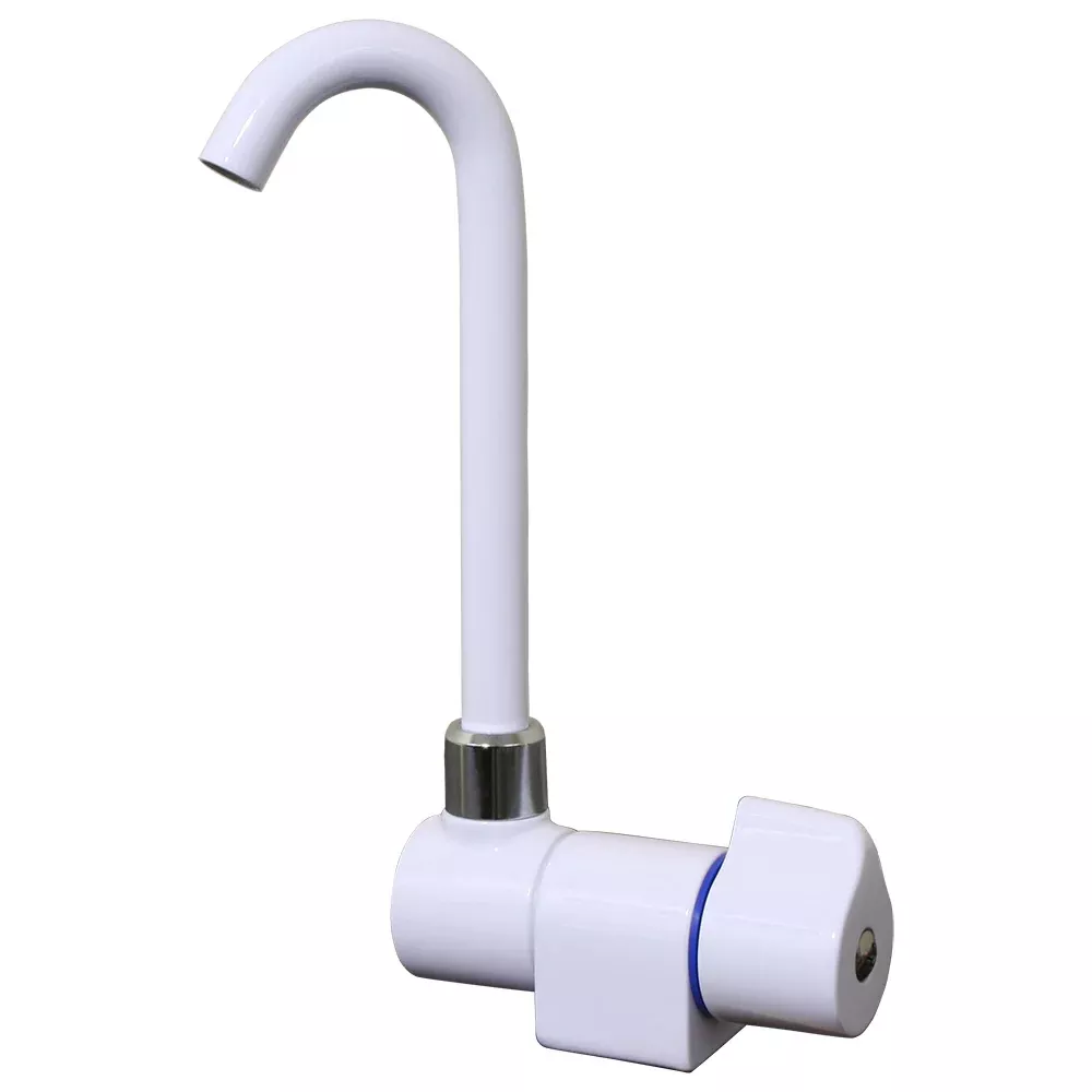 Scandvik Tall Tap w/Folding Spout – White Powder Coat Finish