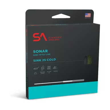 SCIENTIFIC ANGLERS Sonar Sink 25 Cold Sink 3 250 Grain Ivory/Dark Green Fly Fishing Line (145145)