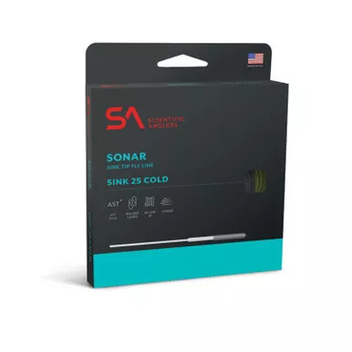 SCIENTIFIC ANGLERS Sonar Sink 25 Cold Sink 3 300 Grain Ivory/Dark Green Fly Fishing Line (145152)