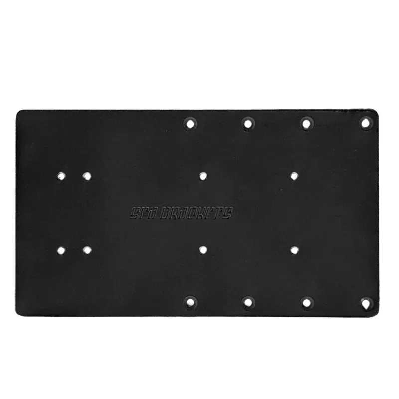 Sea Brackets 14 Straight Trolling Motor Plate – Black