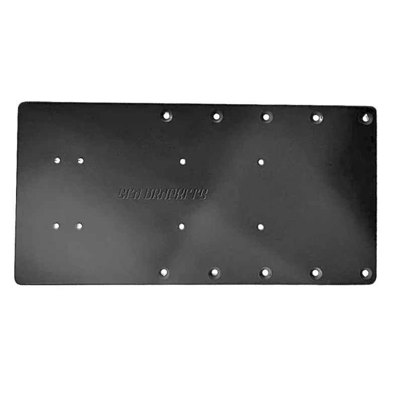 Sea Brackets 16 Straight Trolling Motor Plate – Black