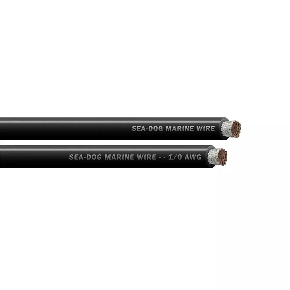 Sea-Dog 1/0 AWG Black Battery Cable – 250′ [8011014]
