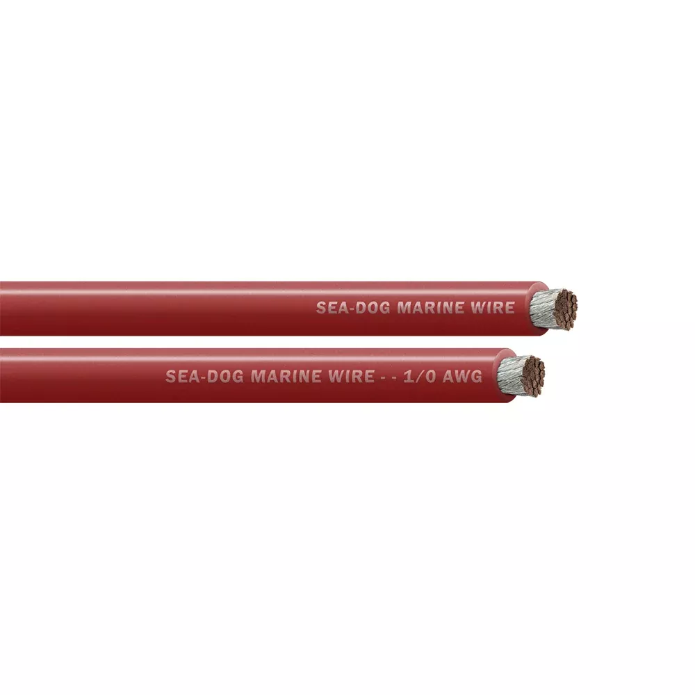 Sea-Dog 1/0 AWG Red Battery Cable – 100′ [8011022]