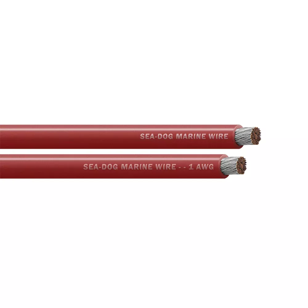 Sea-Dog 1 AWG Red Battery Cable – 300′ [8001025]