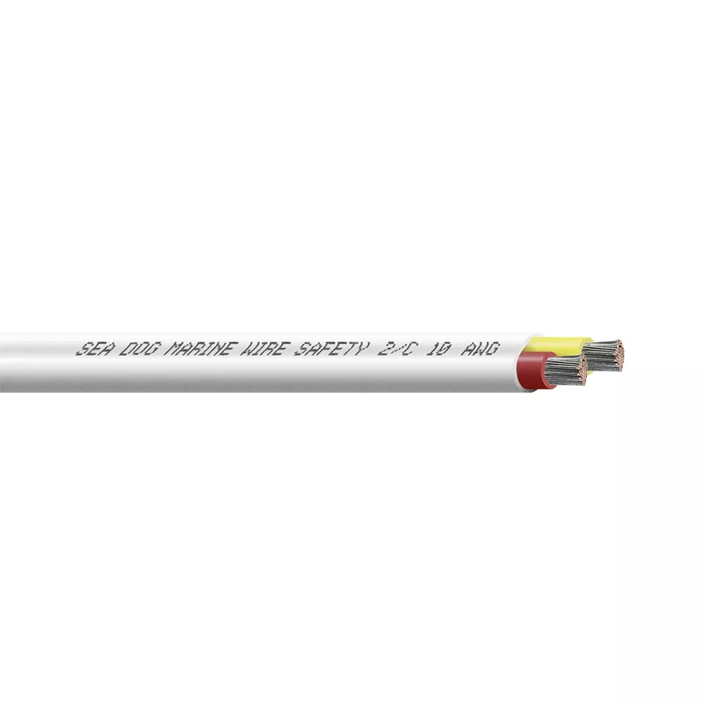 Sea-Dog 10/2 AWG Flat Duplex Safety Wire – Red/Yellow – 25′ [8010220]