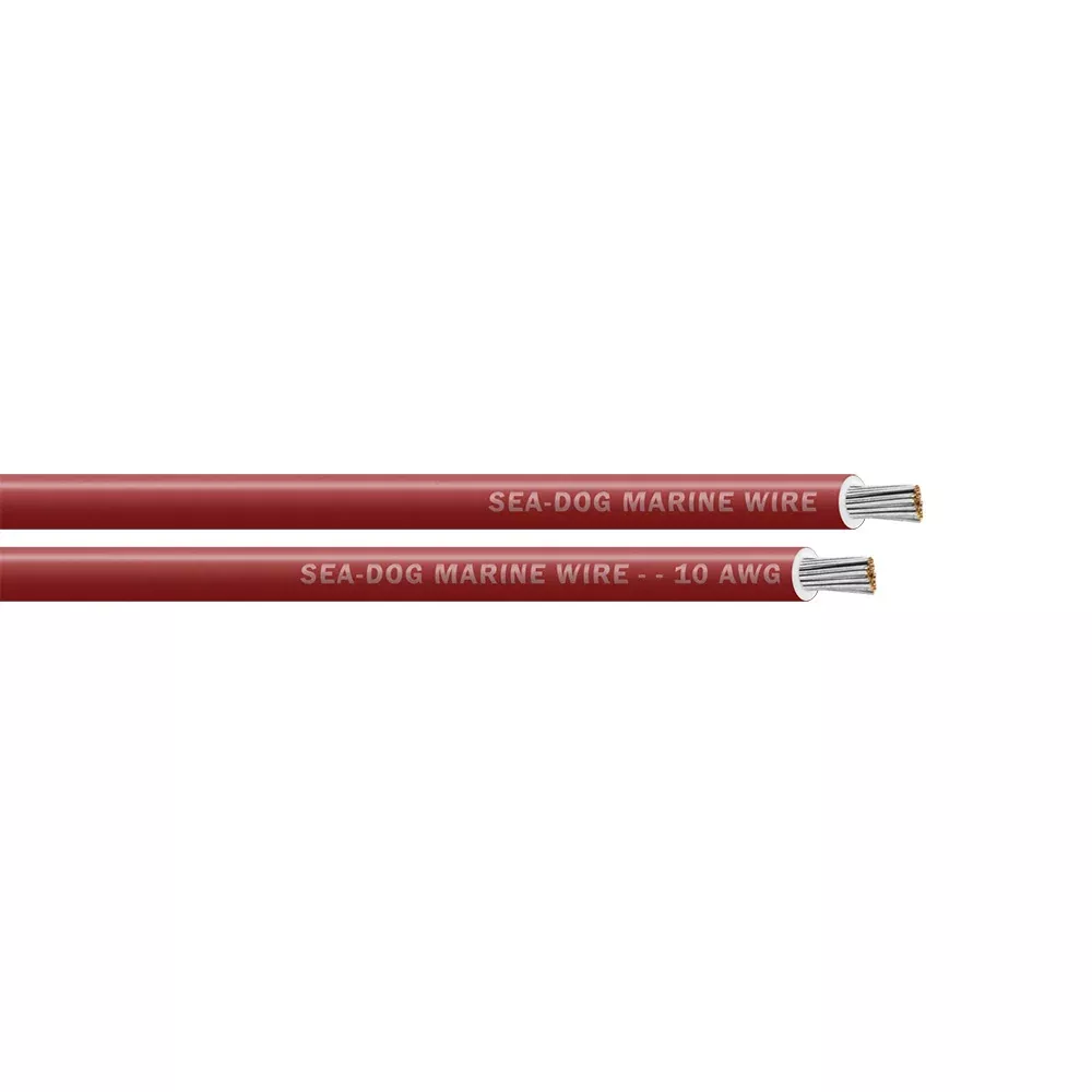 Sea-Dog 10 AWG Red Primary Wire – 100′ [8010022]