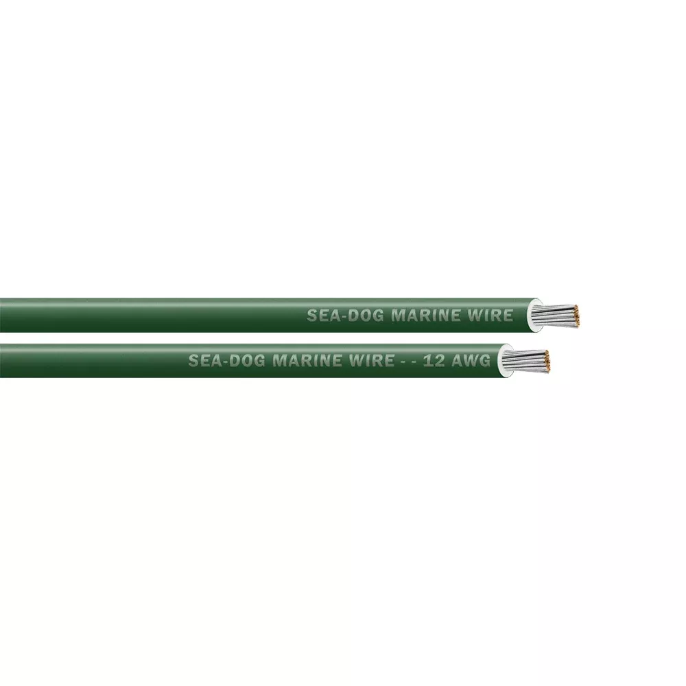 Sea-Dog 12 AWG Green Primary Wire – 25′ [8012040]