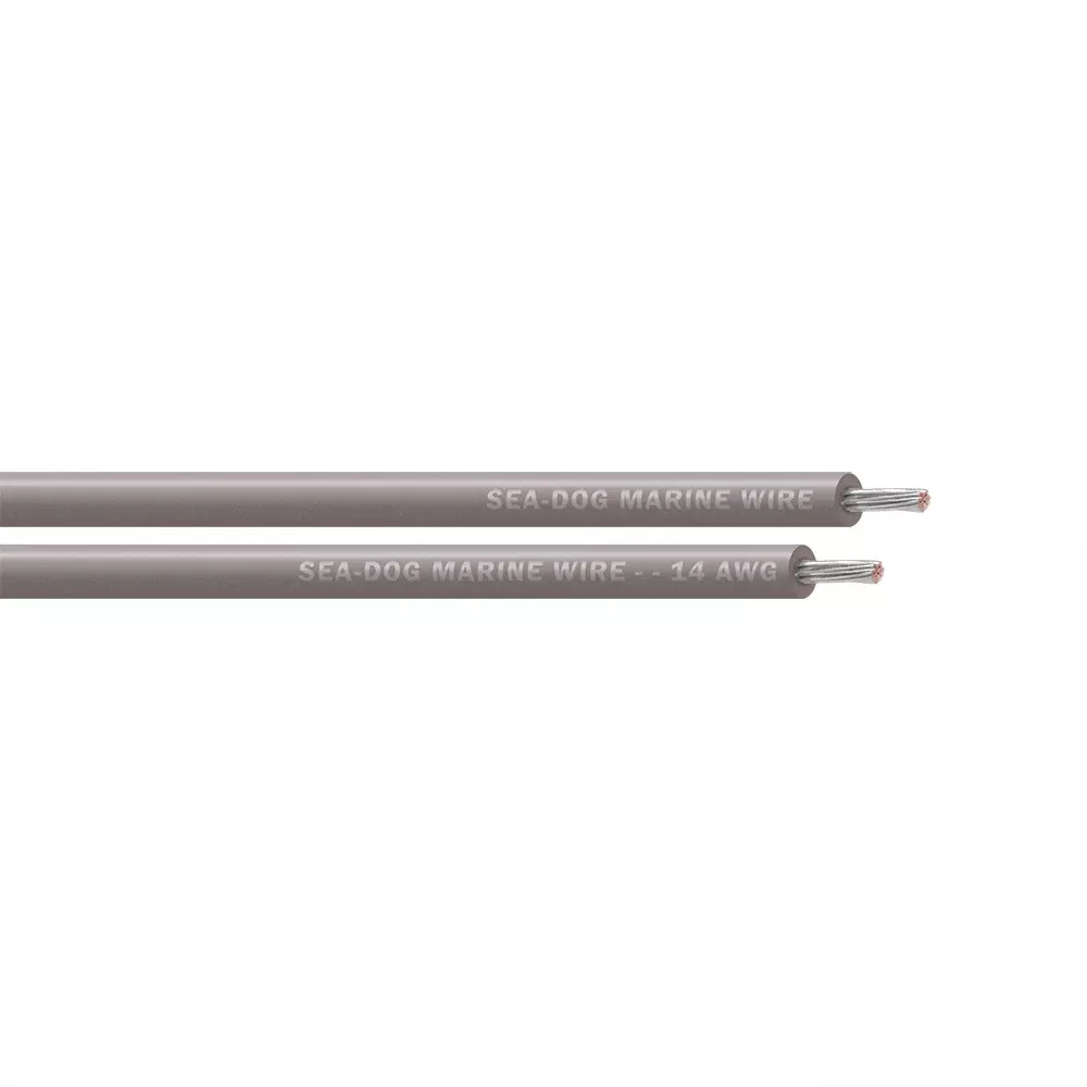Sea-Dog 14 AWG Grey Primary Wire - 100' - 8014112
