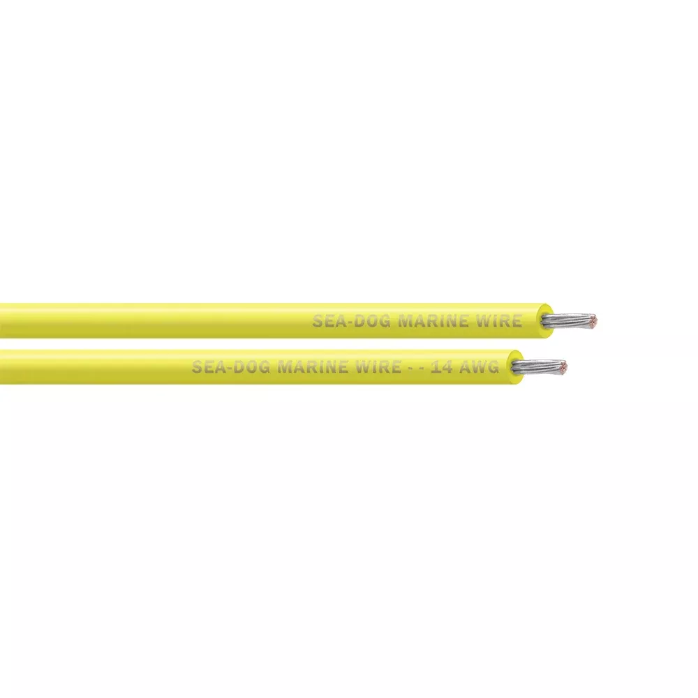 Sea-Dog 14 AWG Yellow Primary Wire -100' - 8014032