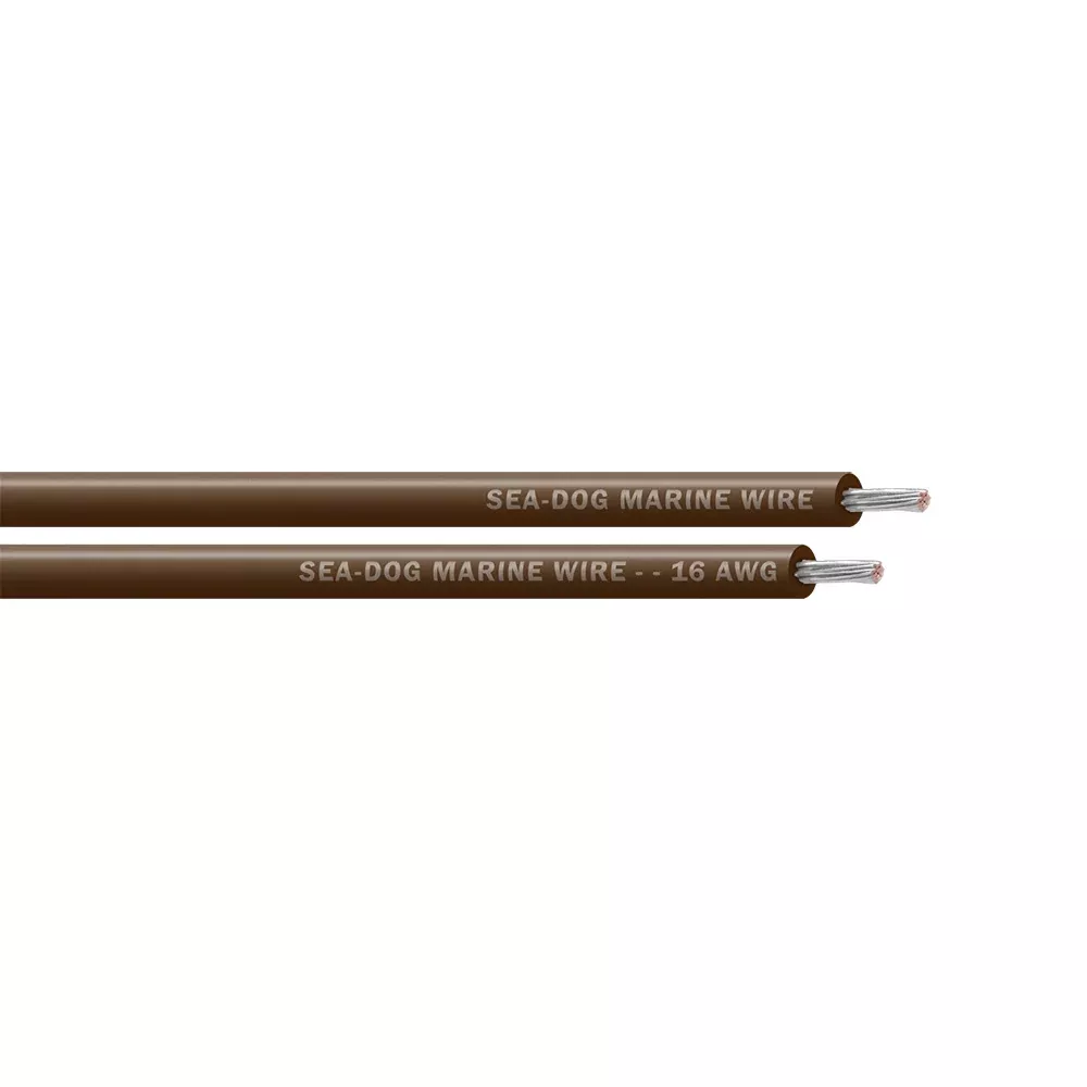 Sea-Dog 16 AWG Brown Primary Wire – 1000′ [8016079]