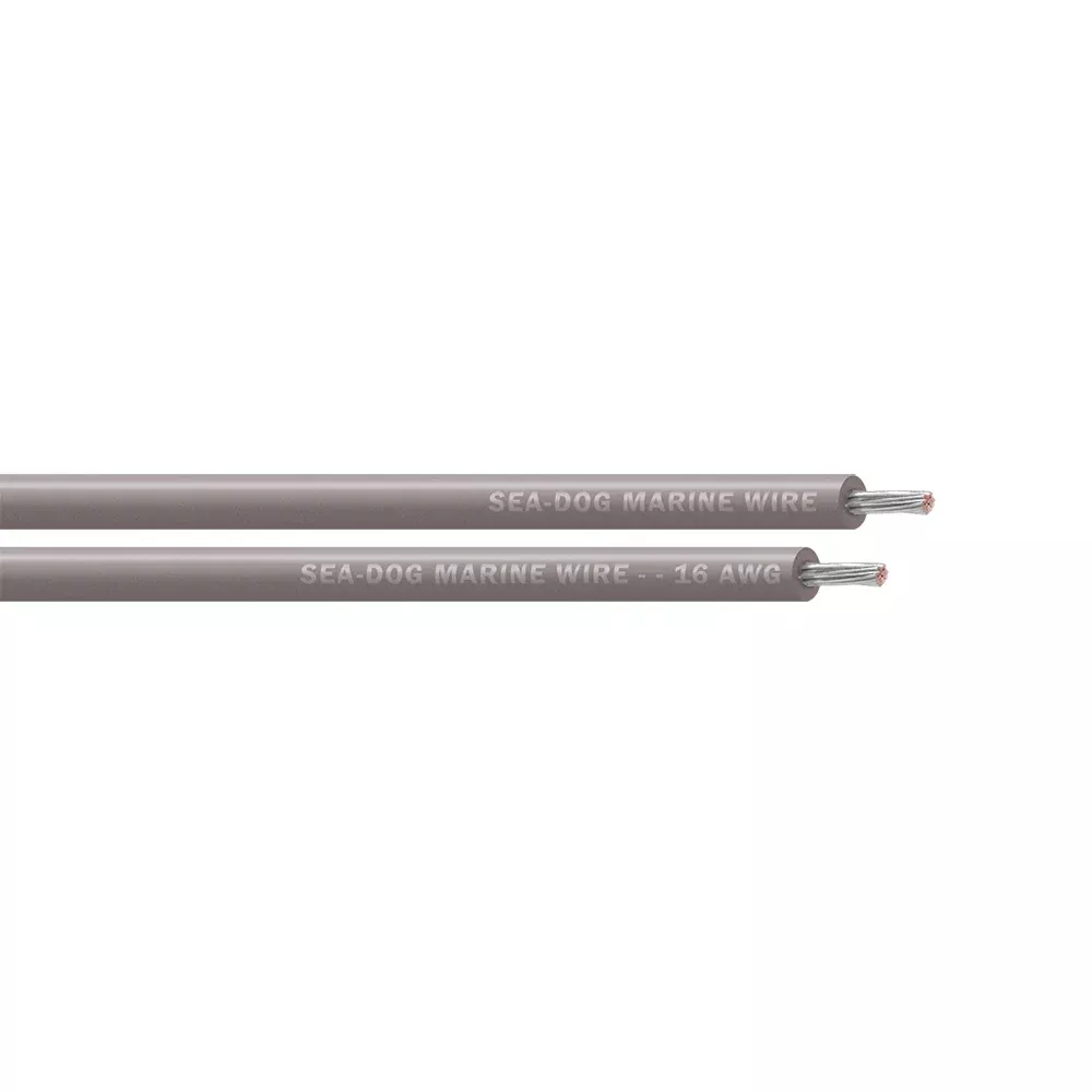 Sea-Dog 16 AWG Grey Primary Wire - 100' - 8016112