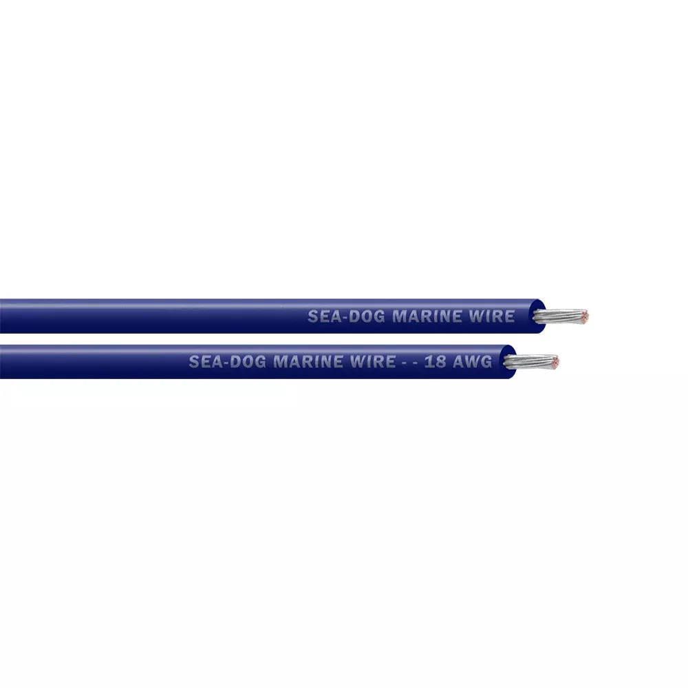 Sea-Dog 18 AWG Dark Blue Primary Wire – 100′ [8018062]