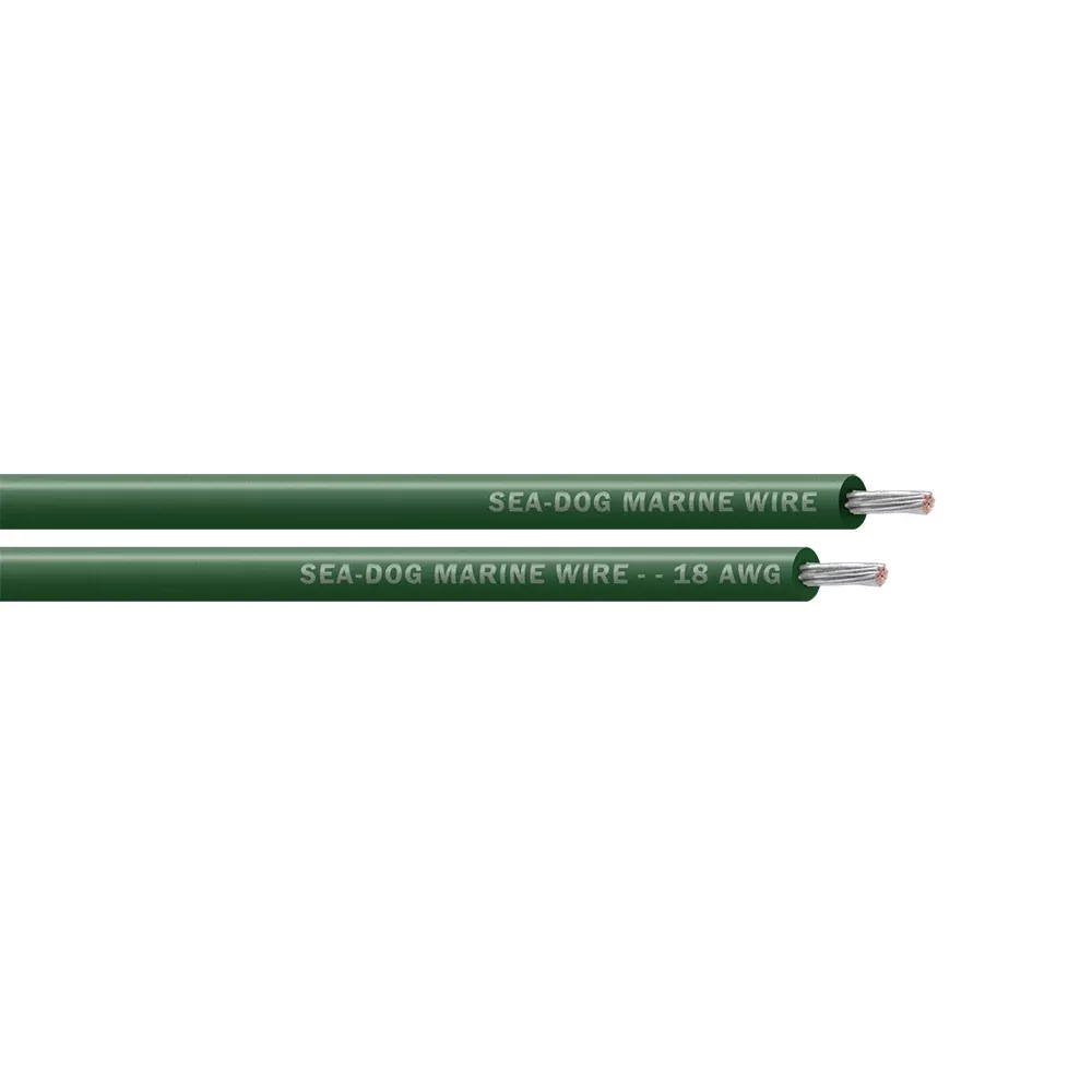 Sea-Dog 18 AWG Green Primary Wire - 100' - 8018042