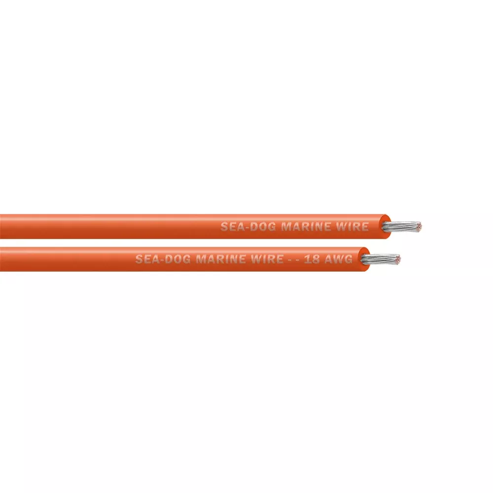 Sea-Dog 18 AWG Orange Primary Wire – 1000′ [8018089]