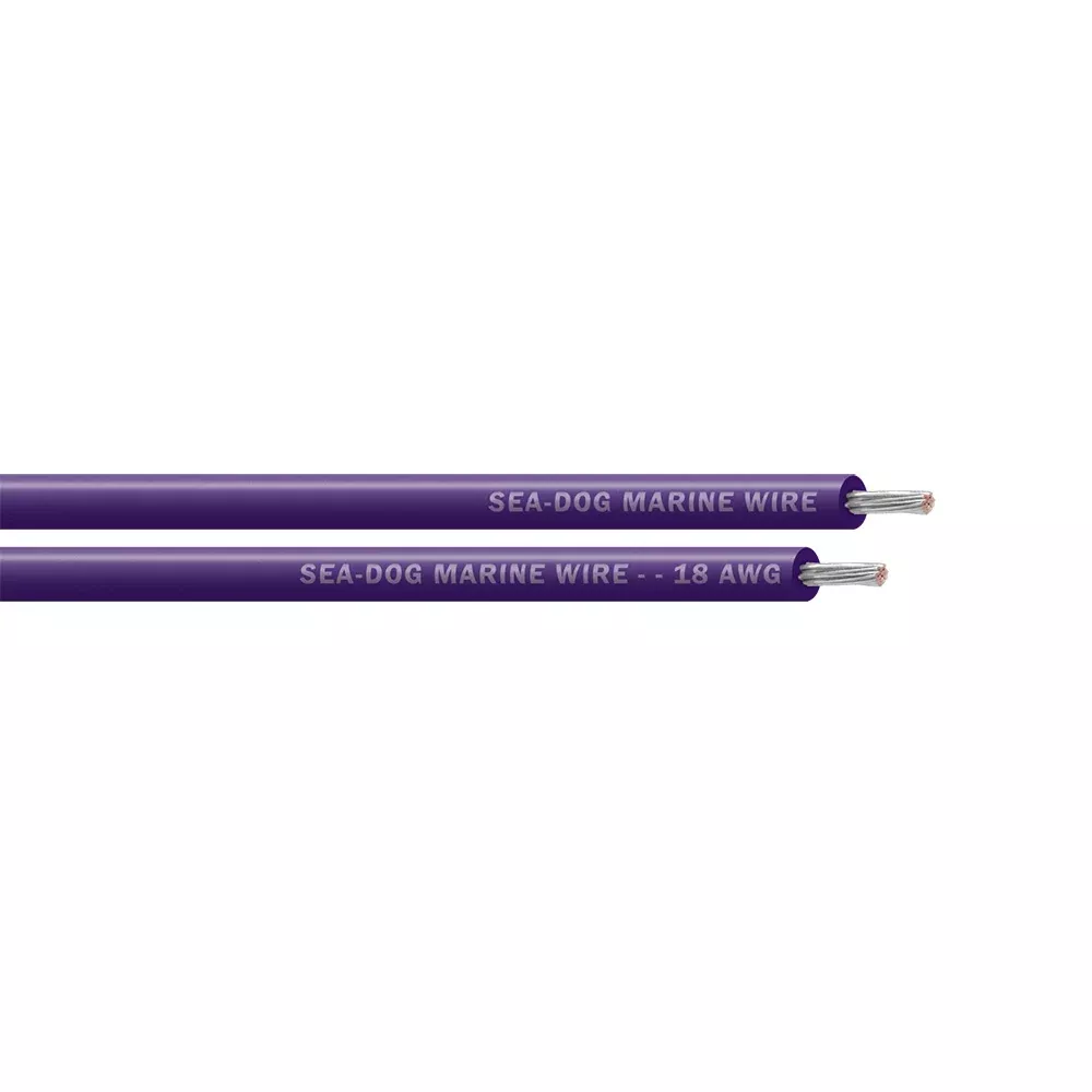 Sea-Dog 18 AWG Purple Primary Wire – 100′ [8018102]