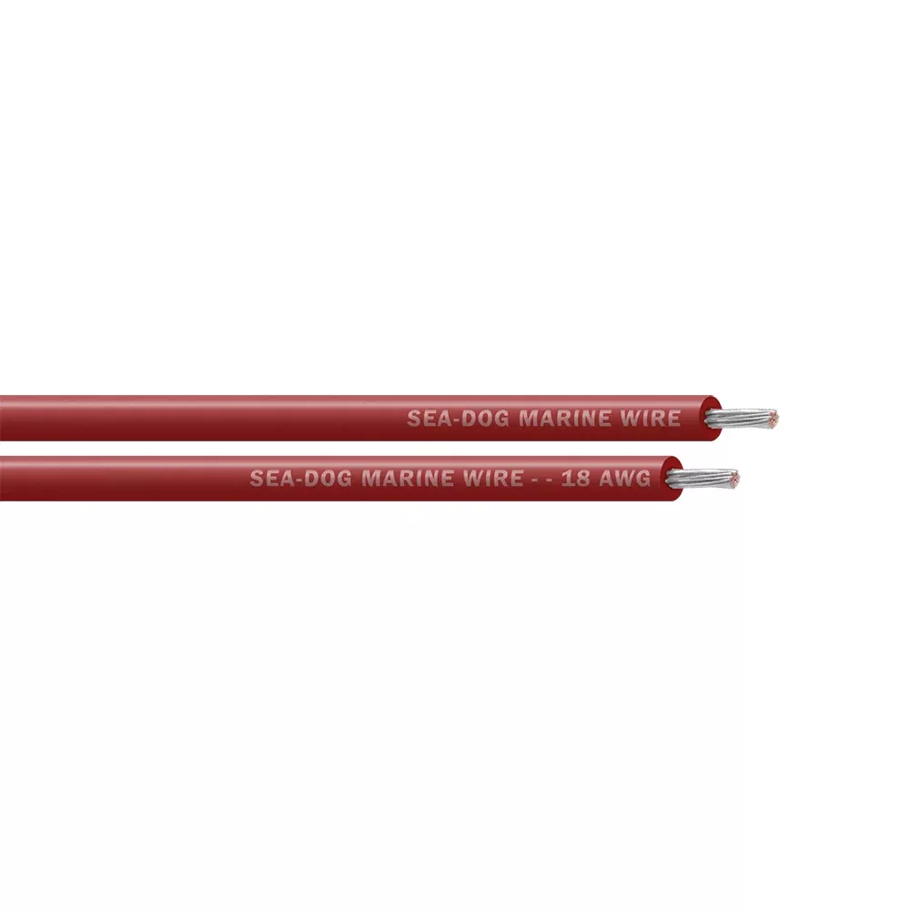 Sea-Dog 18 AWG Red Primary Wire - 100' - 8018022