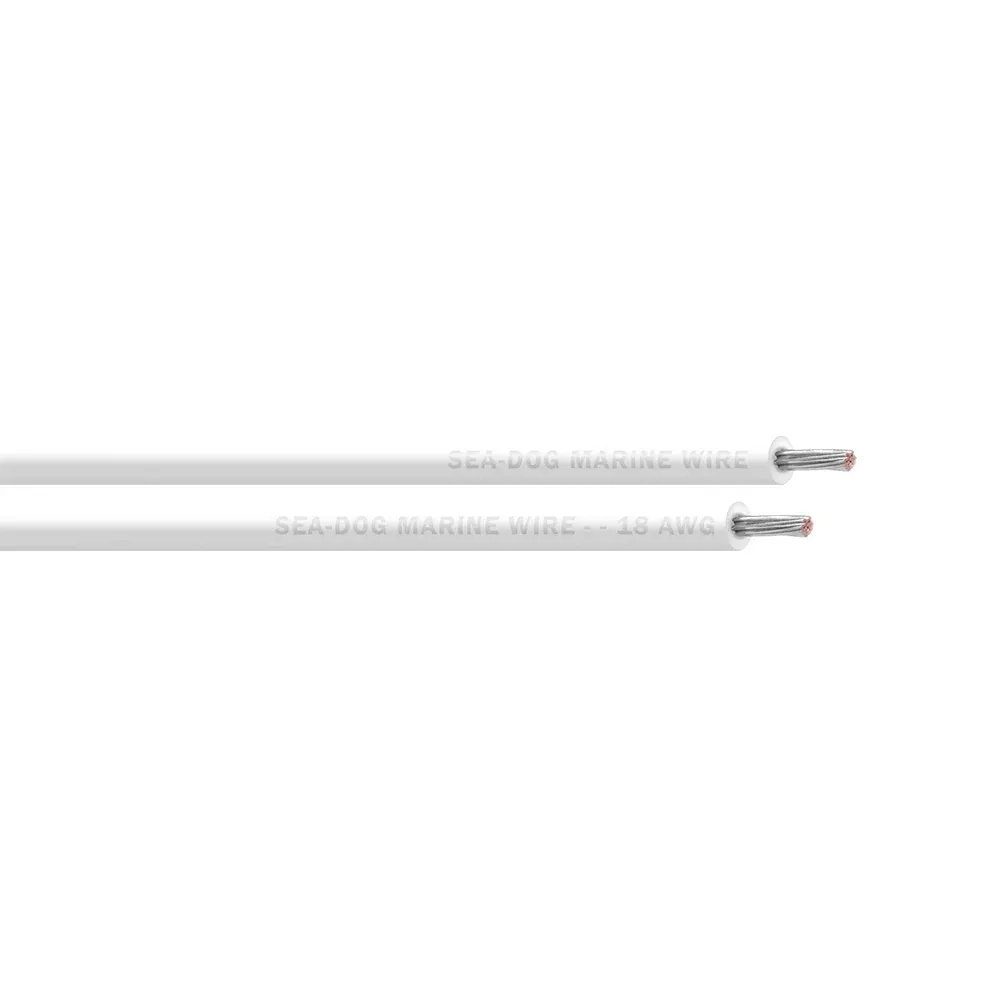 Sea-Dog 18 AWG White Primary Wire - 25' - 8018050