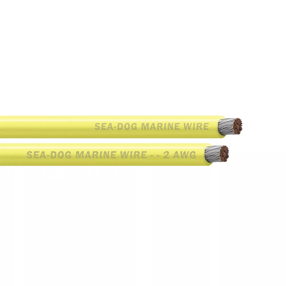 Sea-Dog 2 AWG Yellow Battery Cable - 100' - 8002032