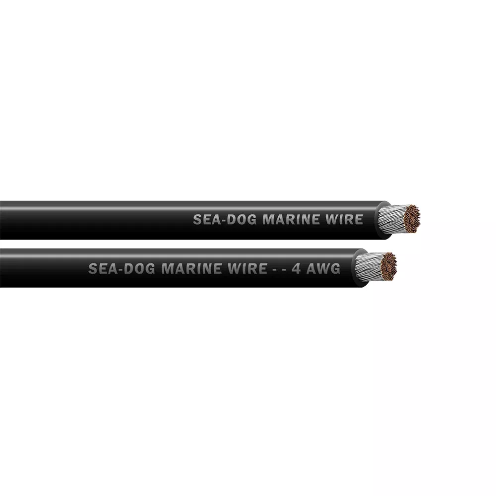 Sea-Dog 4 AWG Black Battery Cable – 25′ [8004010]