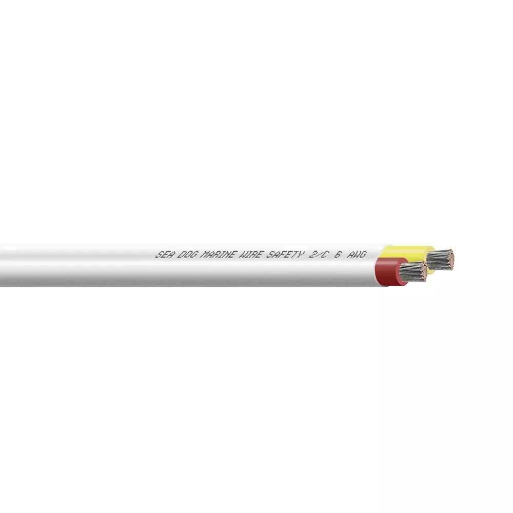 Sea-Dog 6/2 AWG Flat Duplex Safety Wire – 100′ [8006222]