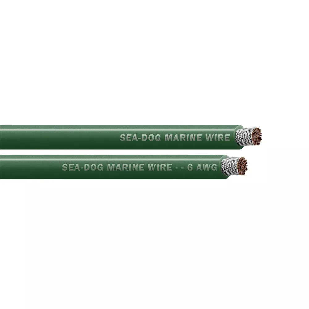 Sea-Dog 6 AWG Green Battery Cable – 50′ [8006041]