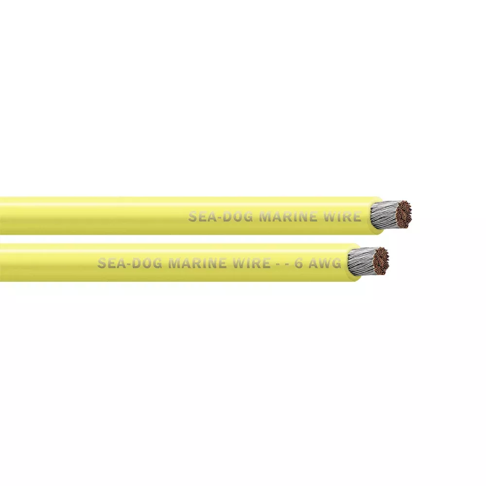Sea-Dog 6 AWG Yellow Battery Cable – 100′ [8006032]
