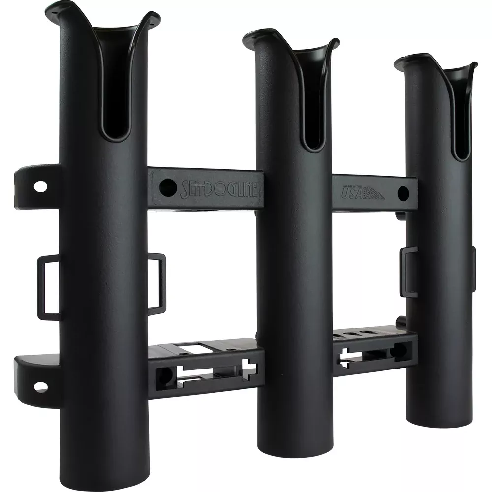 Sea-Dog Triple Threat Three Pole Rod Holder – Black