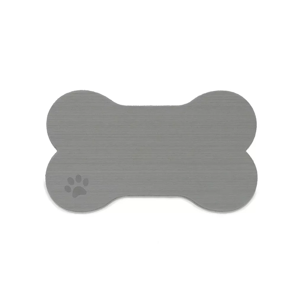 SeaDek Dog Bowl Mat – Storm Grey/Black – Medium – 12.5″ x 24″ [62714-90837]