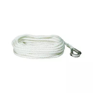 Seasense 50013026 Anchor Line Tw 3/8" X 100' White Black 3/8" X 100