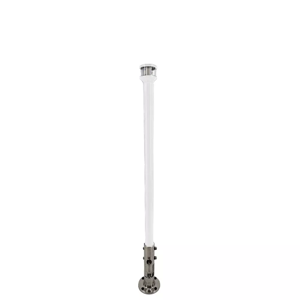 Seaview 12″ Manually Folding Light Post w/316 Stainless Steel BaseLTBLED12C5 Navigation Light – White [SVMHB112LEDSSW]