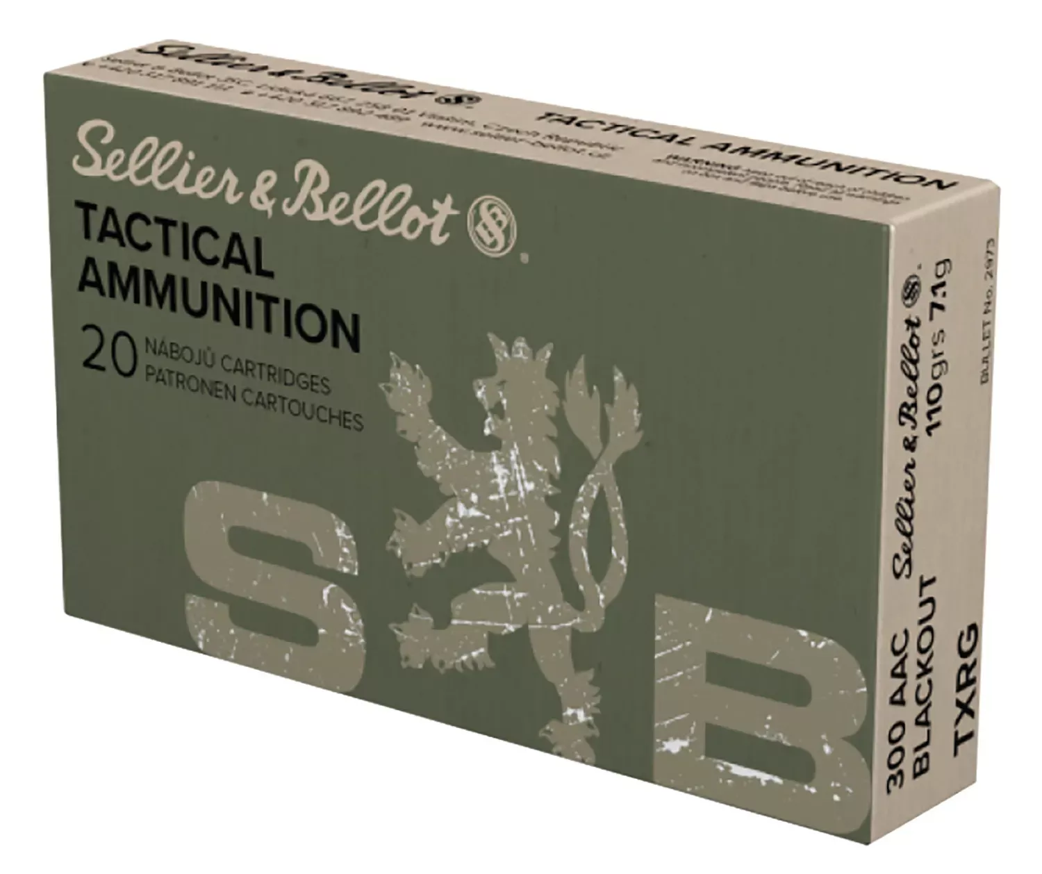Sellier & Bellot eXergy 300 Blackout 110 Gr. FMJ 20/Box