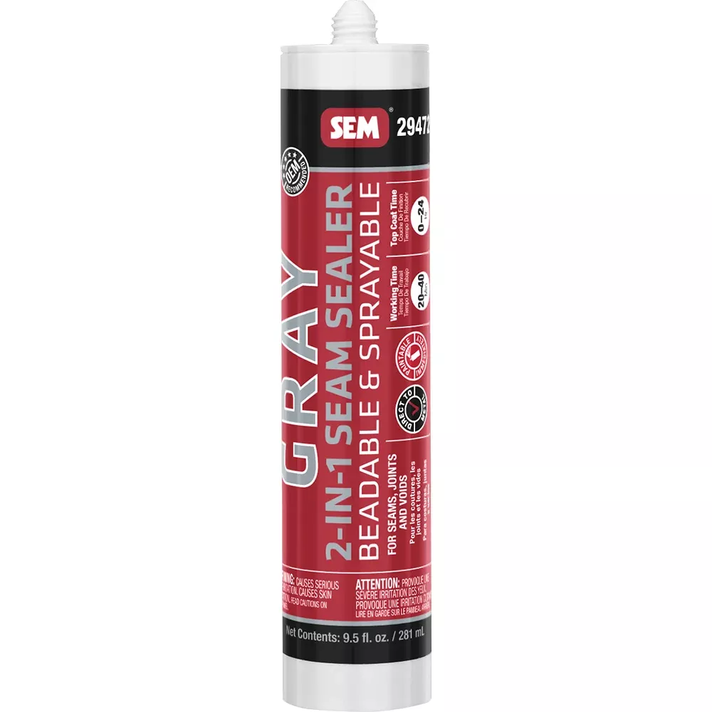 SEM 2-IN-1 Seam Sealer – 9.5oz Tube – Grey [29472]