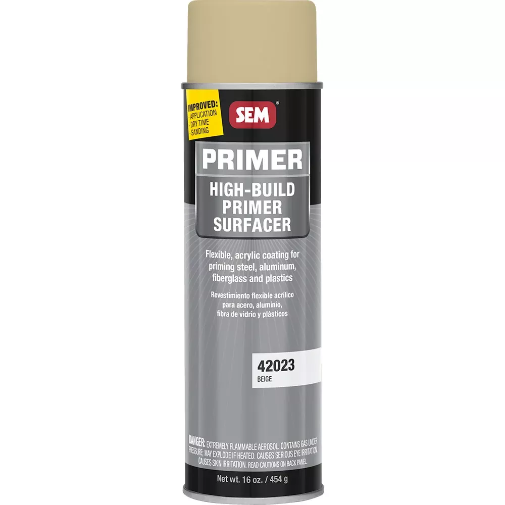 SEM High-Build Primer Surfacer – 20oz Aerosol Can – Beige [42023]