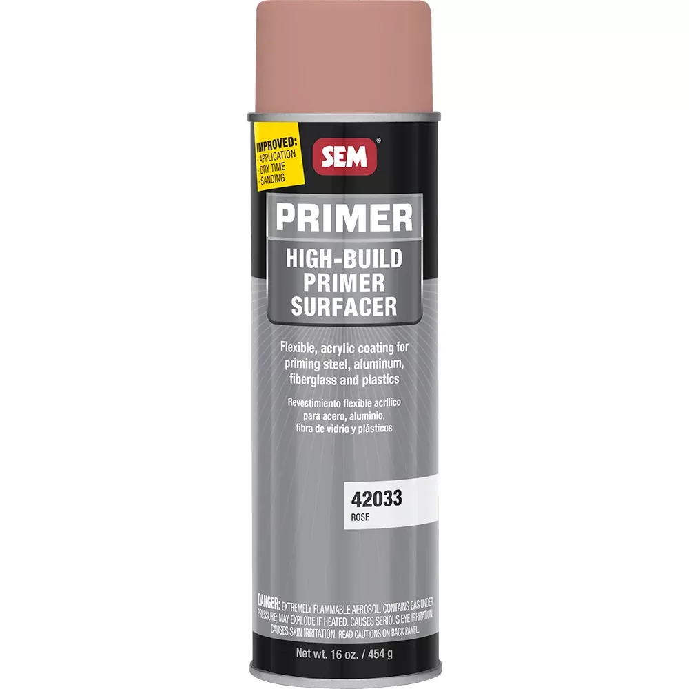 SEM High-Build Primer Surfacer – 20oz Aerosol Can – Rose [42033]