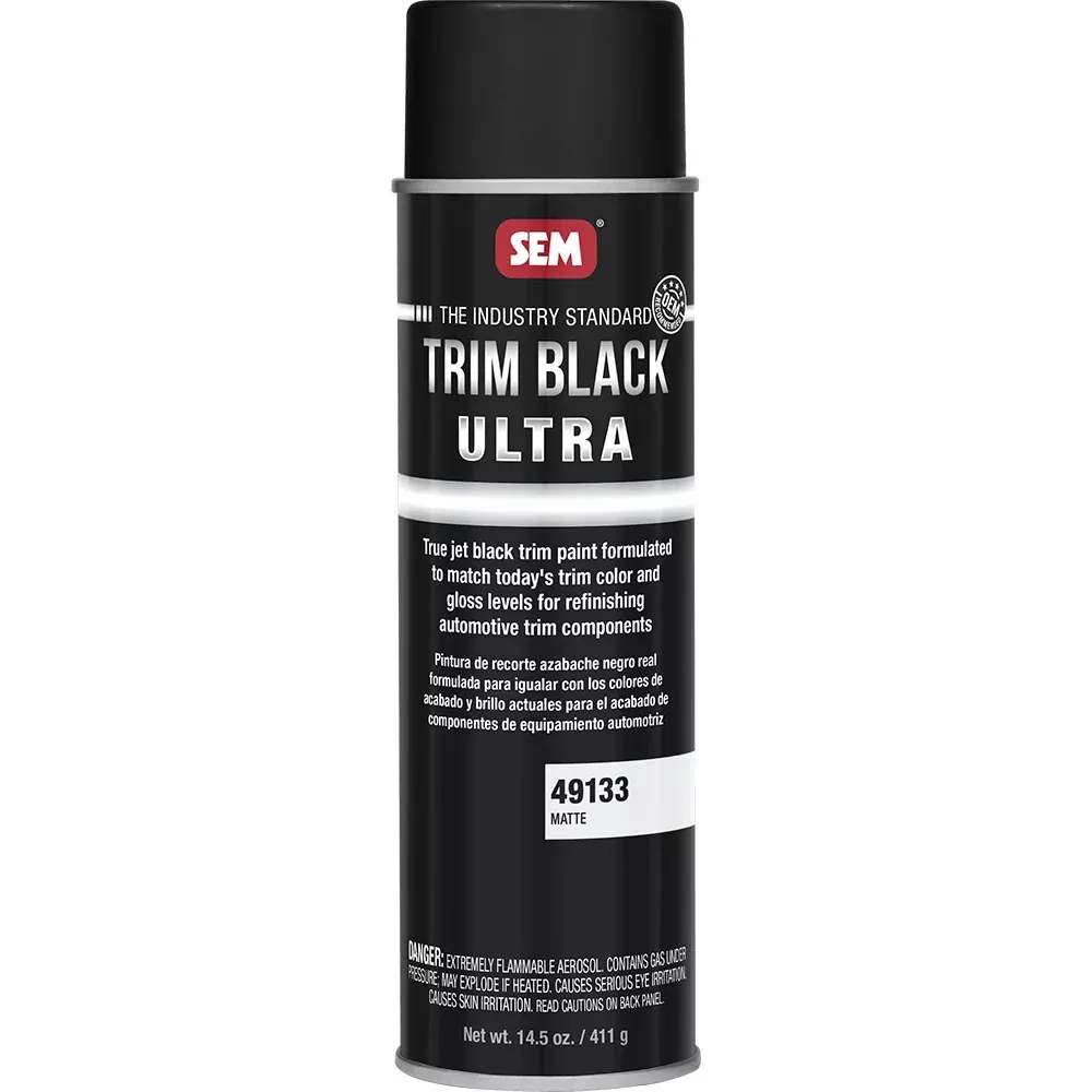 SEM Trim Black Ultra - 20oz Aerosol Can - Matte Finish [49133]
