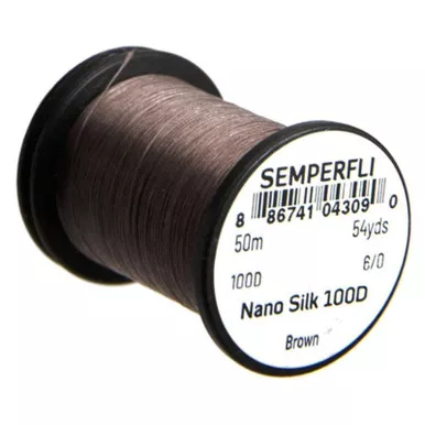 Semperfli Nano Silk 100D 6/0 Brown Spool