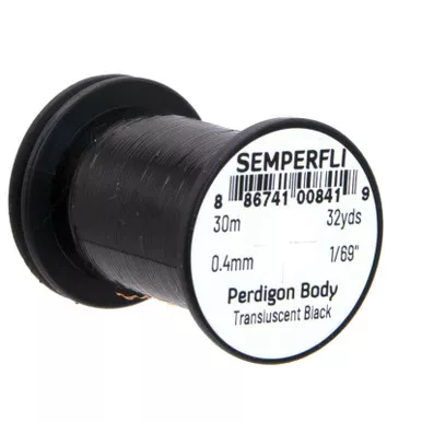 Semperfli Perdigon Body Transluscent Black Spool