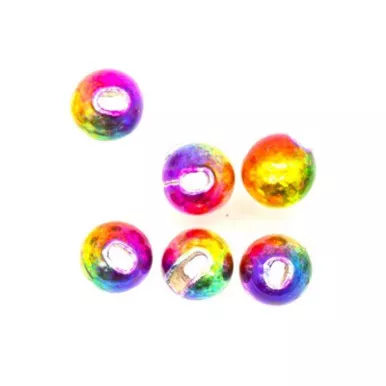 Semperfli Tungsten Slotted Beads 2.3mm (3/32 inch) Rainbow