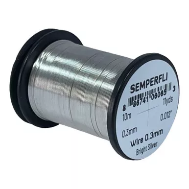 Semperfli Wire 0.3mm Bright Silver